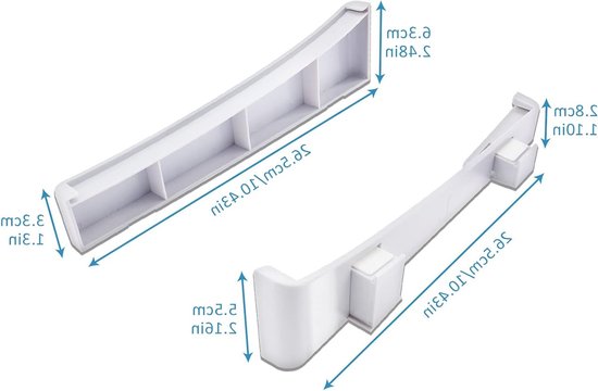 Set van 2 Horizontale Steunen voor PlayStation 5 - Basisstandaard met Antislipmatten voor Disc en Digitale Consoles in Wit — afbeelding 3