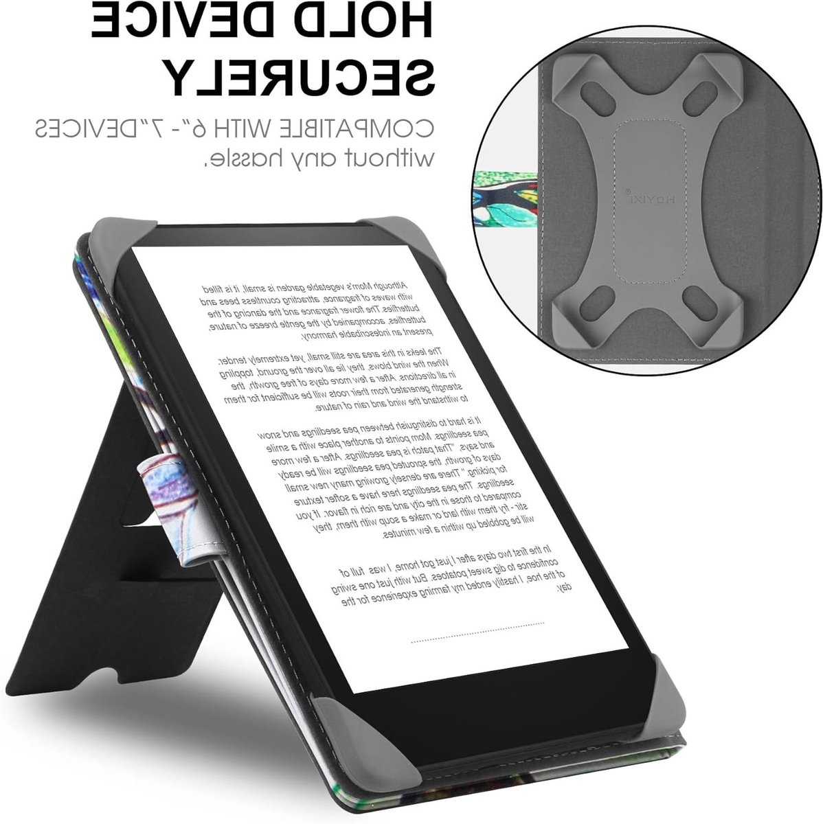 Universele Beschermhoes voor 6.8 Inch en 7 Inch E-Readers, Geschikt voor Kindle, Kobo en PocketBook, E-Book Reader Cover met Schokbestendige Bescherming – foto 3