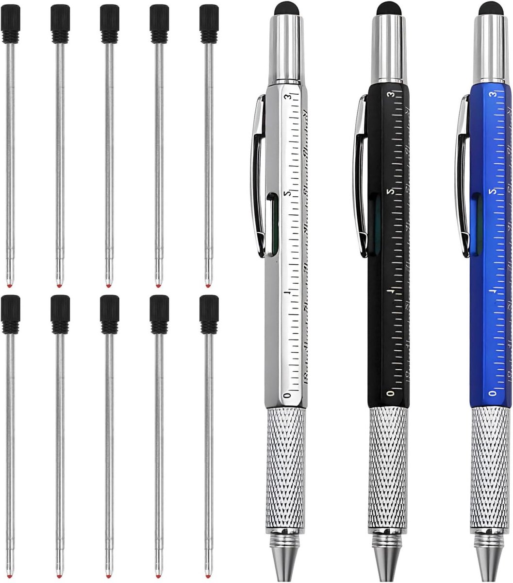 Multifunctionele Technische Toolpennen – 3-Pack Geschikt voor Vaderdag, Verjaardagen en Kerstcadeaus voor Mannen