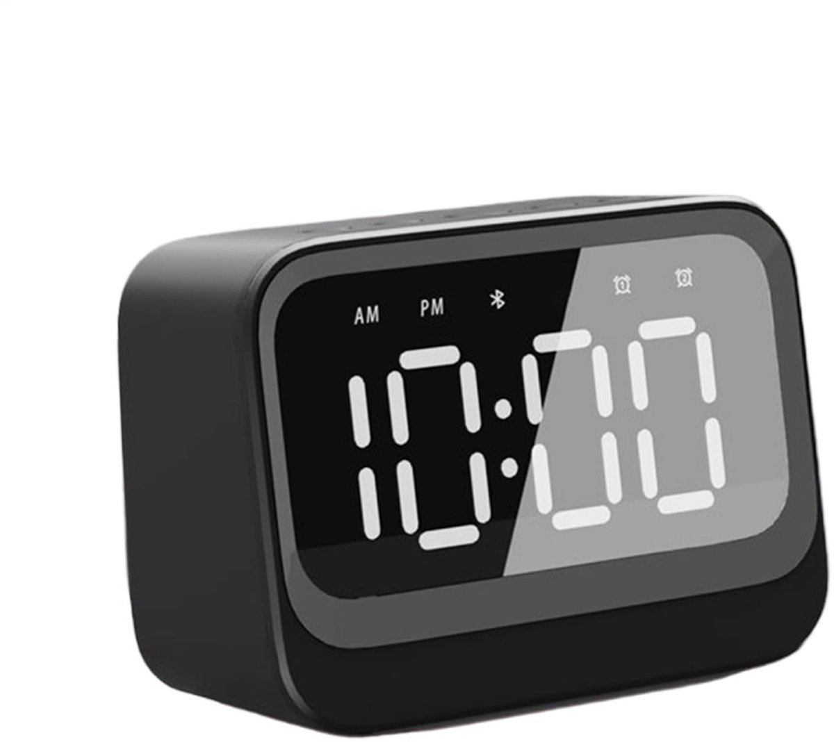 longziming -Speaker Wekker - Bluetooth Klok - Digitale Wekker - Zachte Alarmfunctie - HD Audio Afspelen - ABS - Compact路Multifunctioneel & Gebruiksvriendelijk - 1 Stuk