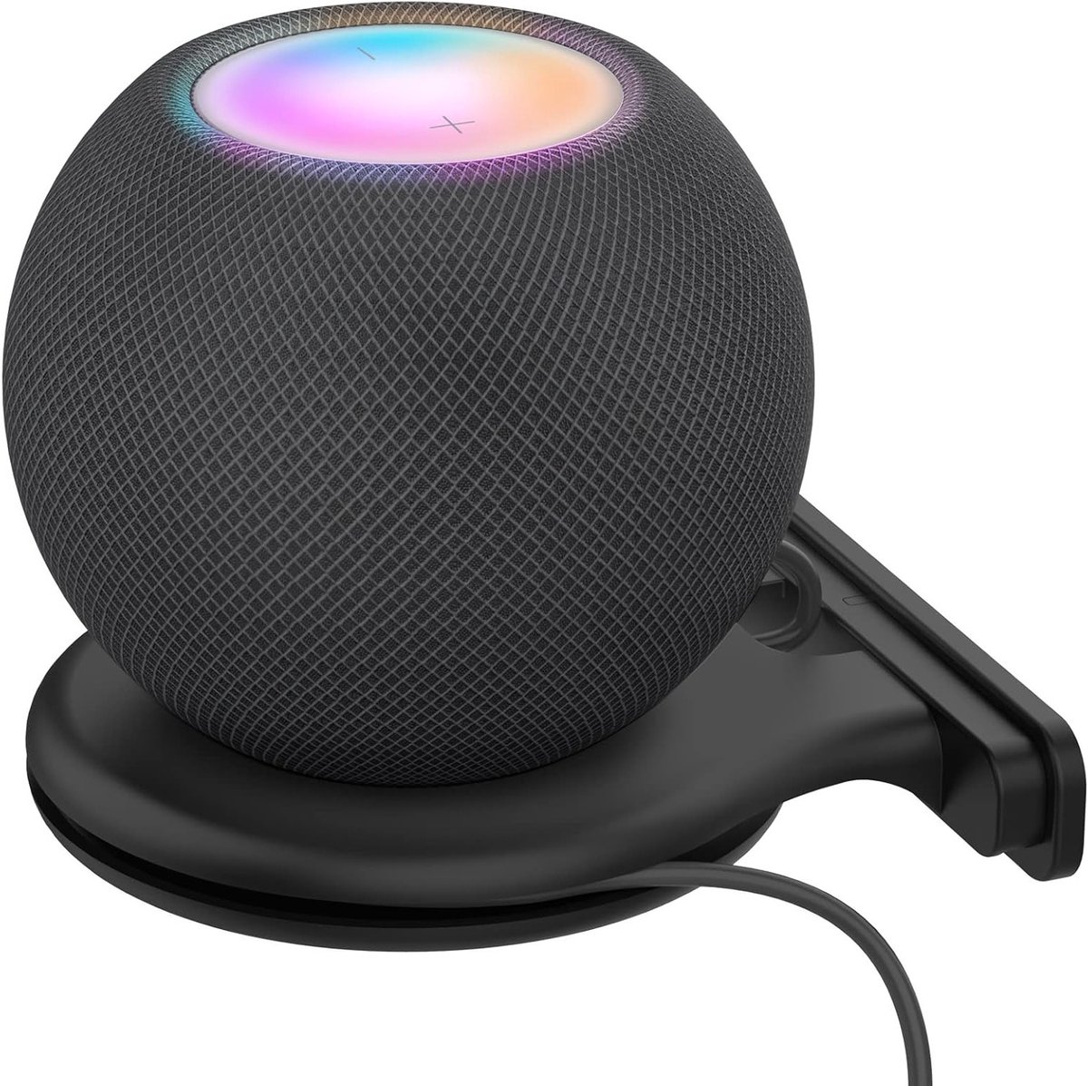 Wandmontagehouder voor HomePod Mini met geïntegreerd kabelbeheer - 2 stuks, luidsprekeraccessoires, muurbeugel, zwart