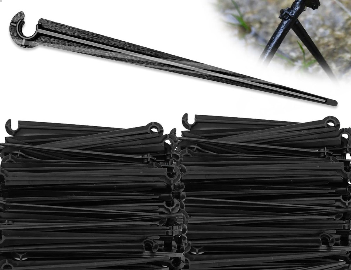 50 Stuks Micro Drip Pipe Holders voor Irrigatie, Ondersteuningspalen voor Tuinplanten, Geschikt voor 4/7mm Slangen en Groentenbedden