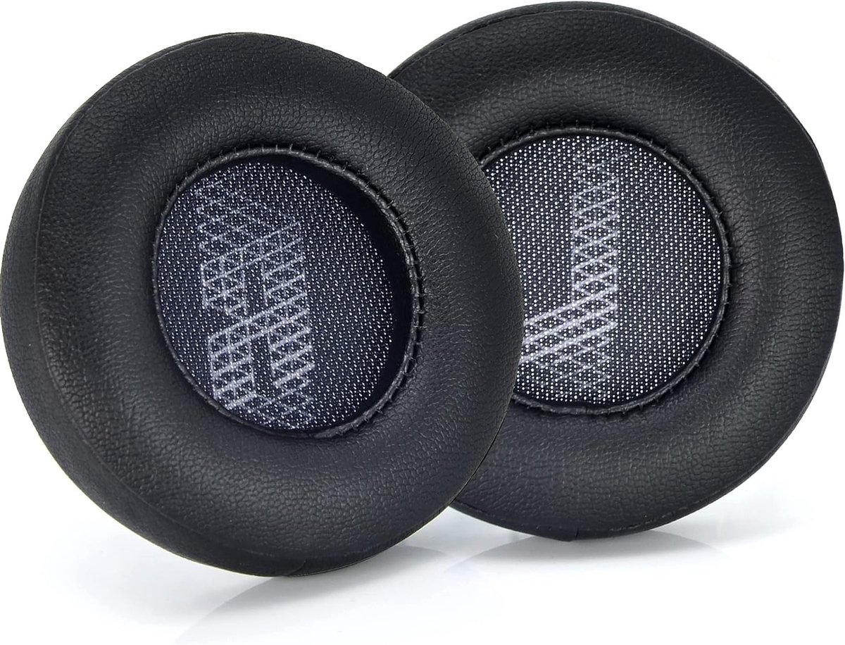 Vervangende oorkussens van kunstleer en traagschuim voor draadloze over-ear hoofdtelefoons, zwart, geschikt voor JBL Live 400 BT