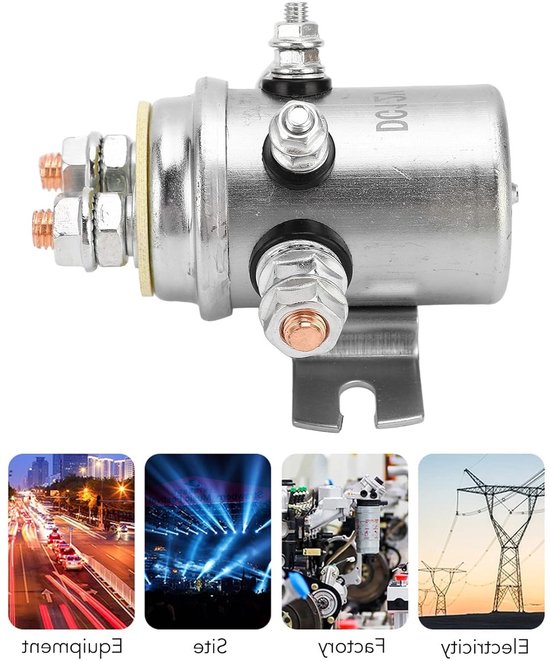 300A Wind Relay voor Off-Road Voertuigen, Waterdichte DC 12V Starter Relay met Messing Spoel, ATV Accessoire en Vermogen Relay van Merkloos — afbeelding 4