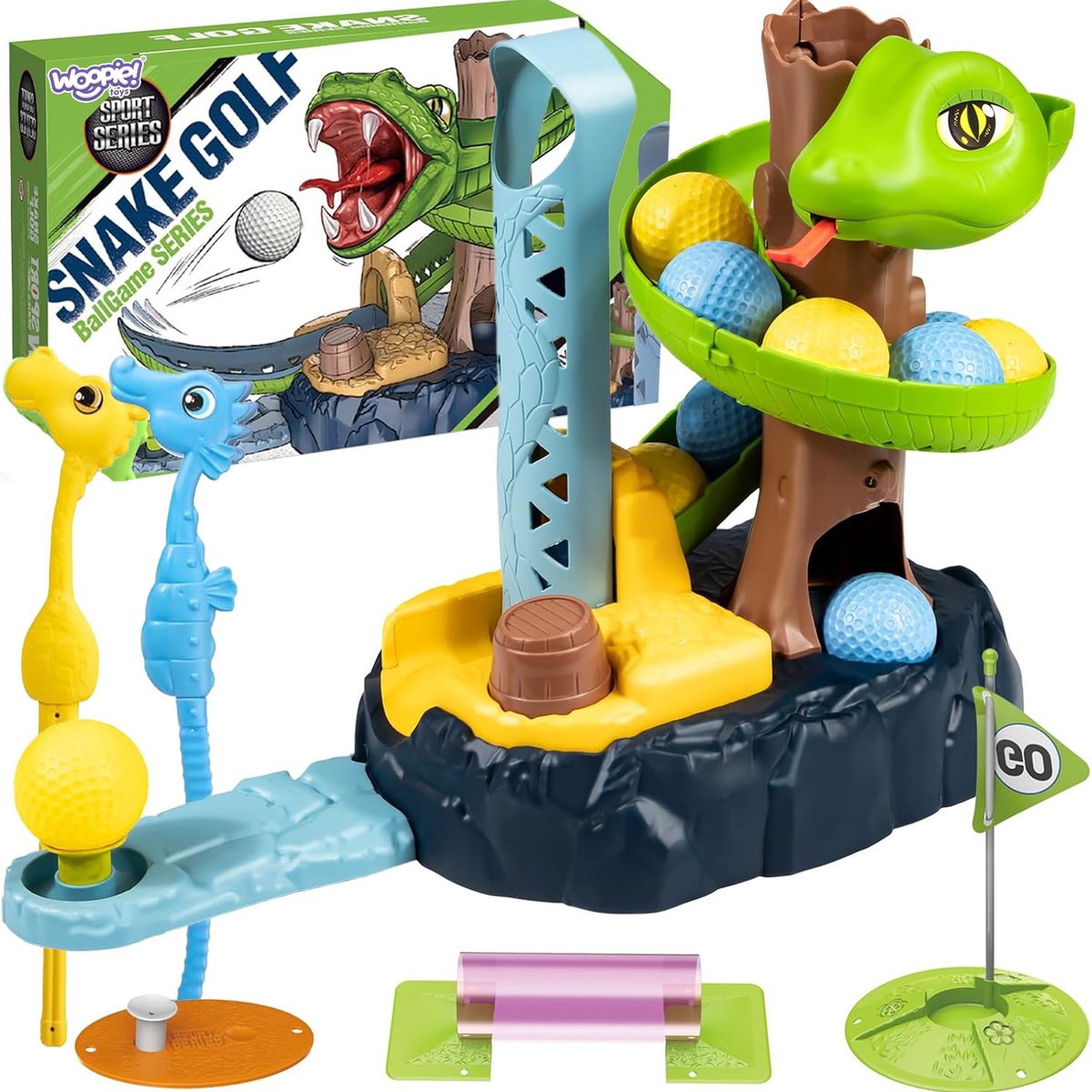 Woopie Minigolf Arcade Spel Snake Golf - UNI