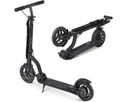 Movino Air - Step - Anthracite - voor Jongens en Meisjes - Draagkracht tot 100 kg - Kinderstepjes - Lagers ABEC-7 - Trommelrem - Opblaasbare wielen