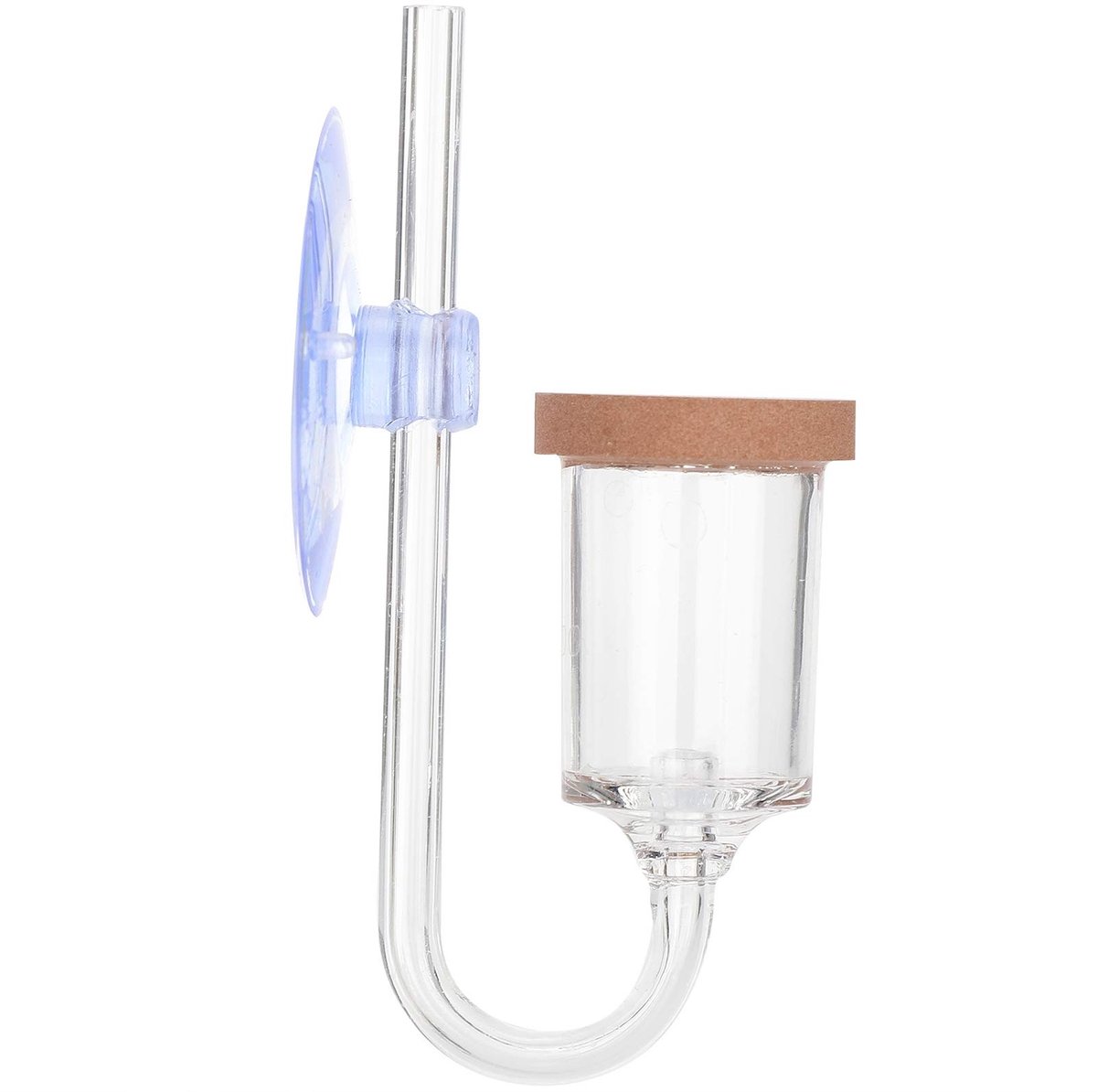 Allecto - Aquarium CO2-diffuser 2 in 1 - Geïntegreerde bellenteller - Transparant en effectief - Ideaal voor aquariumplanten - Nano technologie - V...