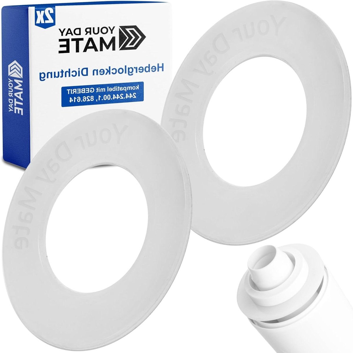 Toilet Klep Afdichtingen - Toilet Onderdelen - Toilet Reparatie - Flexibel Siliconen Materiaal - 52 x 29 x 2.8 mm