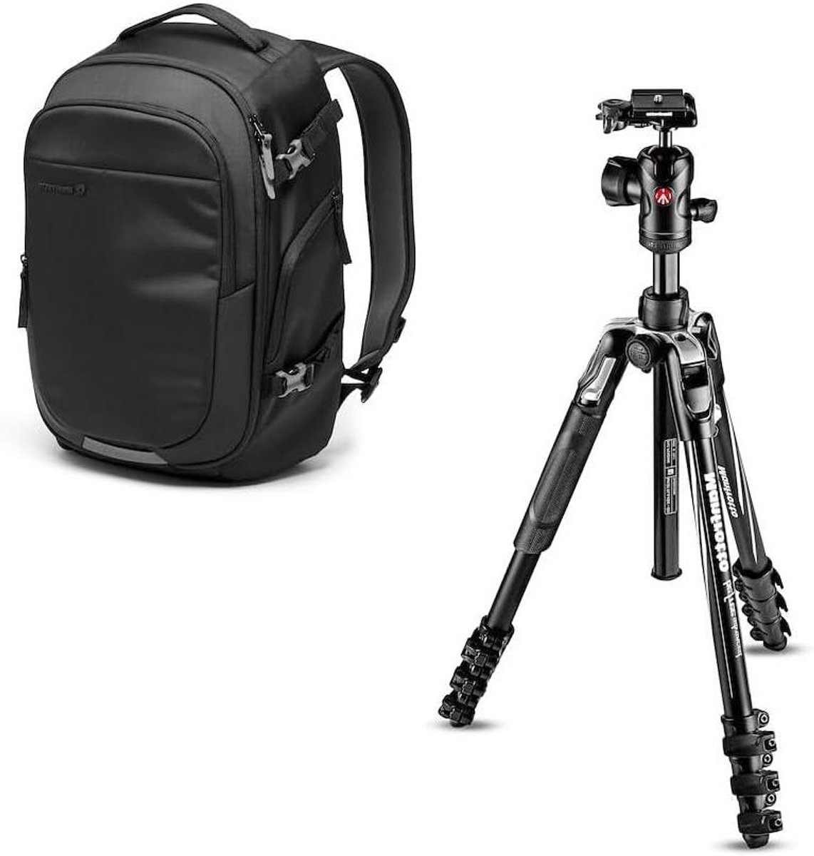 Aluminium Reisstatief - Camera Statief - Fotograferen Onderweg - Lichtgewicht Aluminium - 4 Segmenten - Zwart