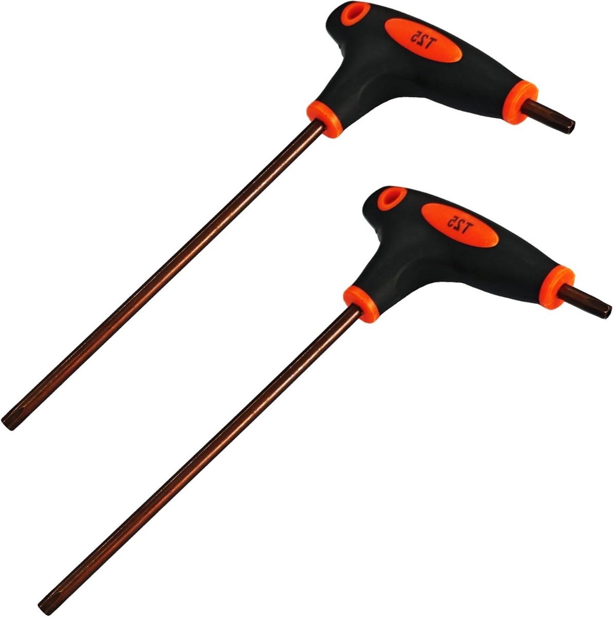 Torx Schroevendraaiers - Beveiligingsschroevendraaier T-handgreep - Mechanisch Onderhoud - Anti-sabotagebestendig - 2 stuks - Rood
