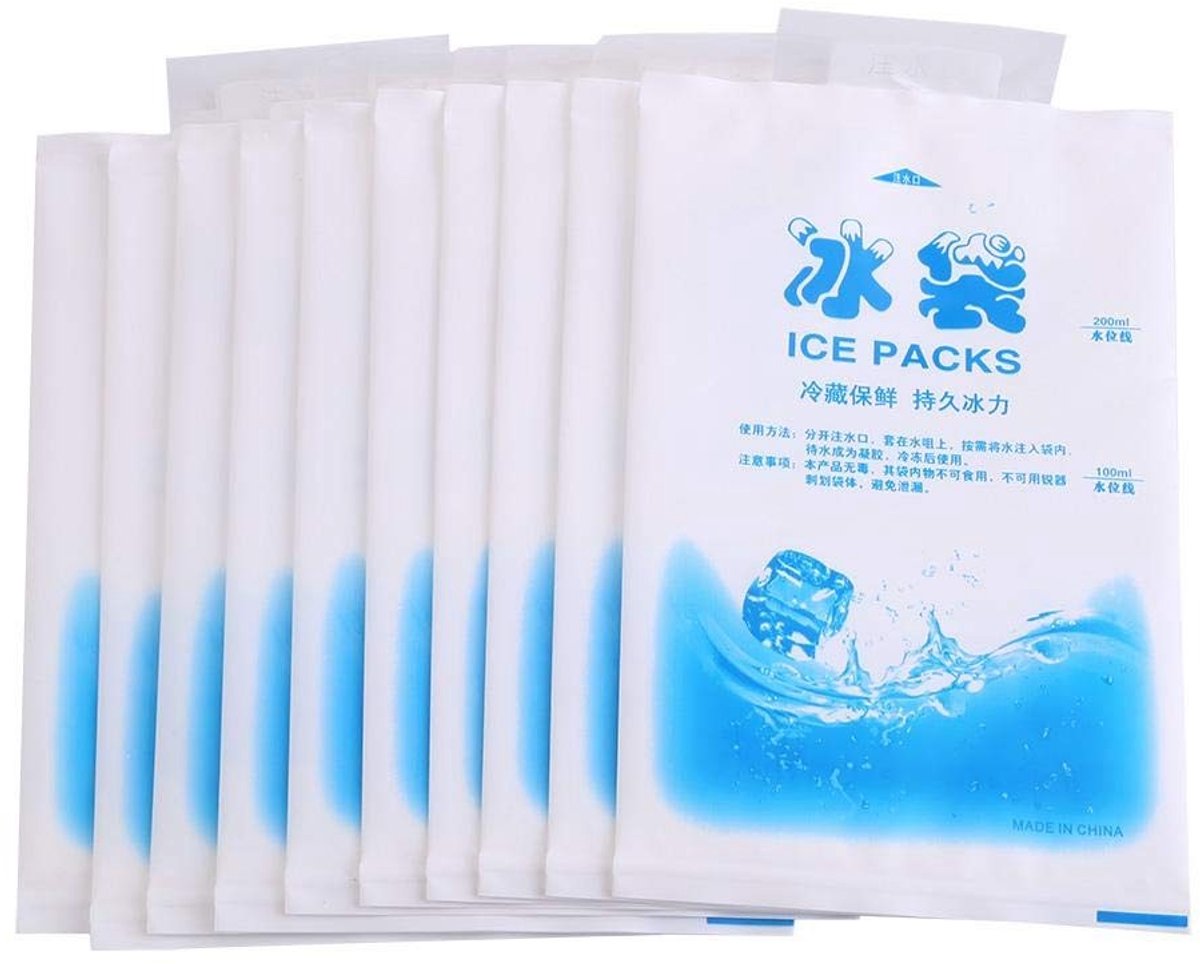 Allecto - Bevriezing Gel Pack - Koelmiddel - Herbruikbaar - 400ml - Voedselopslag - Perfect voor picknicks en voedselbehoud