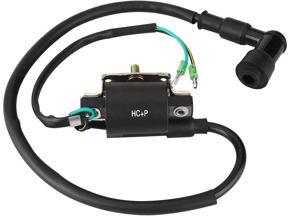 Allecto - Spark Ignition Coil - 12V Ontstekingsspoel - Duurzaam en Betrouwbaar - Zwart - Geschikt voor Dirt Bikes - Hoogwaardige Materialen ...