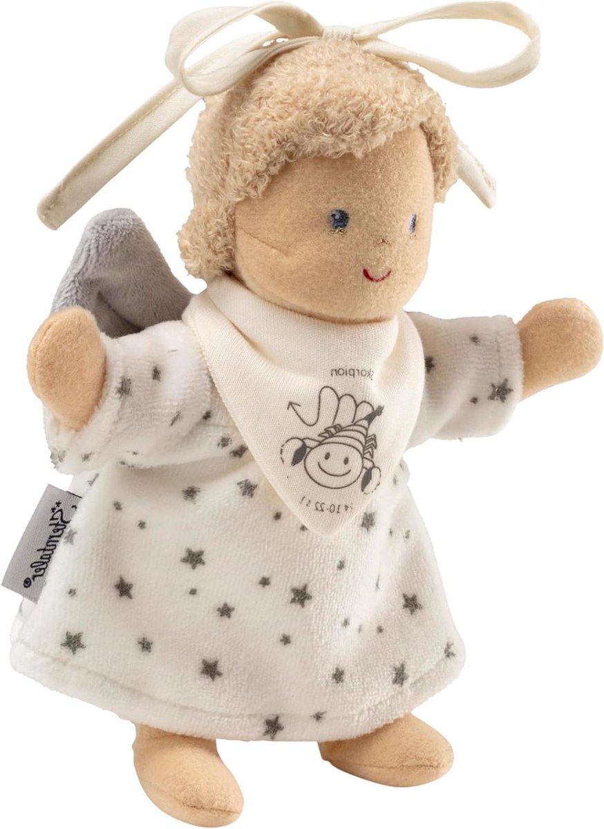 Speelpop Beschermengel - Knuffelpop Geluksbrenger - Baby Kalmeren - Sterrenbeeld Schorpioen - Niet gespecificeerd - Ecru