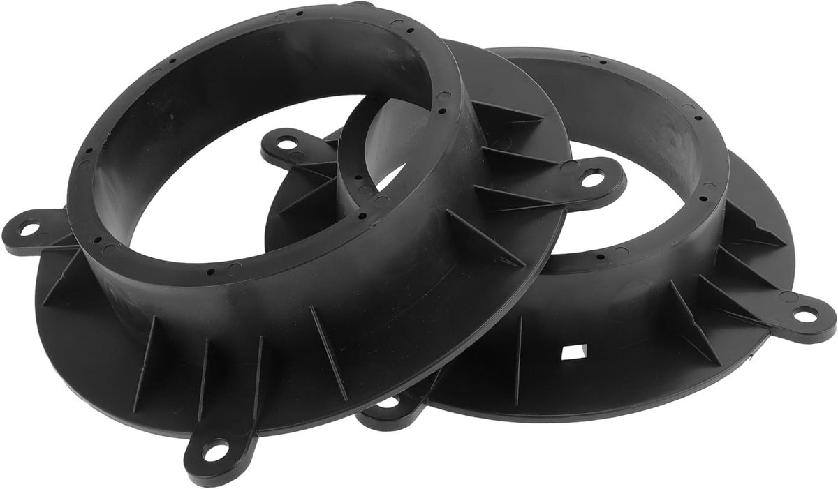 Tweeter Speaker Spacer Ring Adaptor voor 6.5" Luidsprekers in Mazda CX-5 2013-2016 - ABS Zwart, Waterdicht en Duurzaam