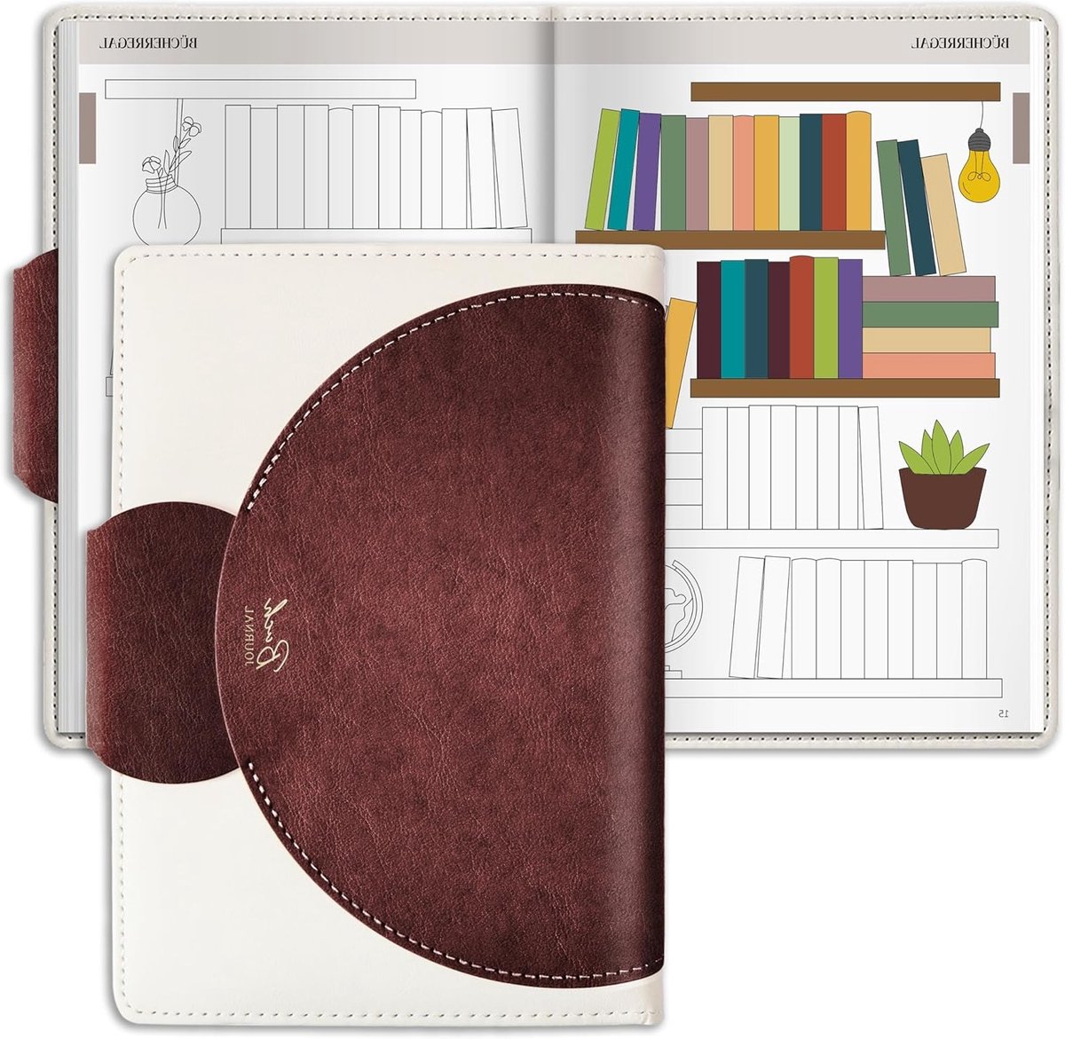 Stijlvol A5 notitieboek in het rood | Perfect voor journaling, notities en plannen