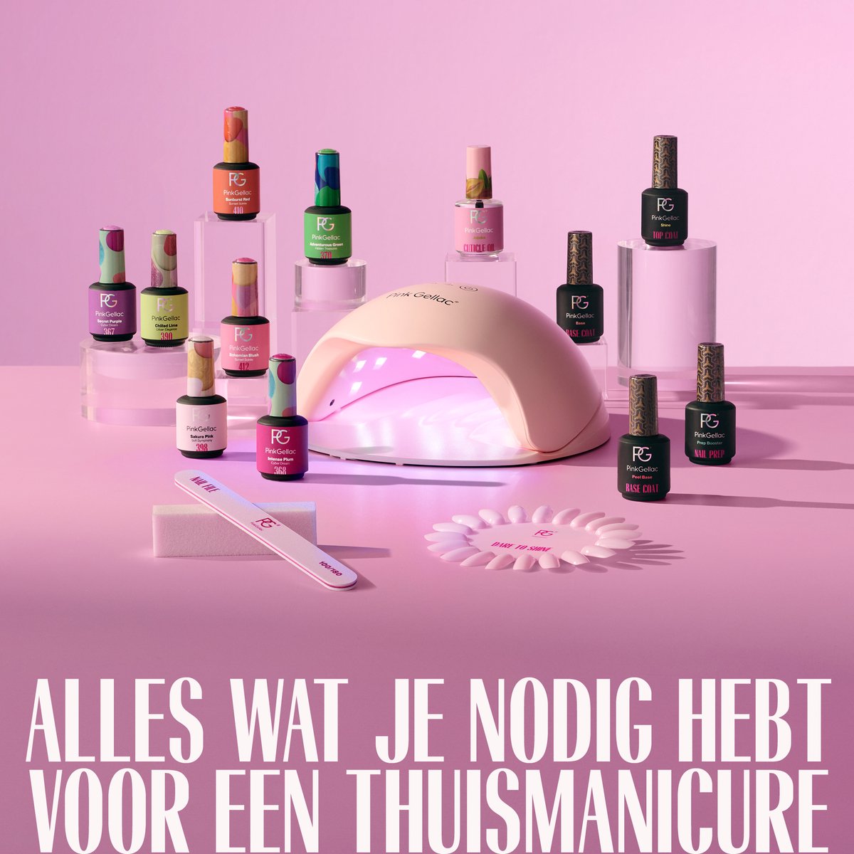 Pink Gellac Gellak - 445 Butter Yellow 15ml - Gele Gel Nagellak - Gellac - Gel Nagels Producten — cadeau in Verzorging - foto 4