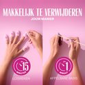 Gelnagellak verwijderen met folie (15 minuten) of een afpelbare basis (1 minuut).