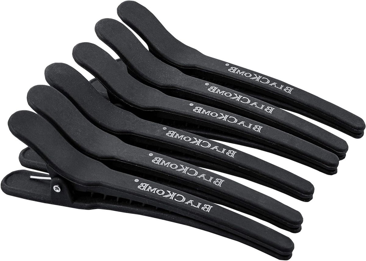 Haarklemmen Set - Haarclips Kappers - Haar Stylen - Carbon Technologie - 12 cm - Zwart