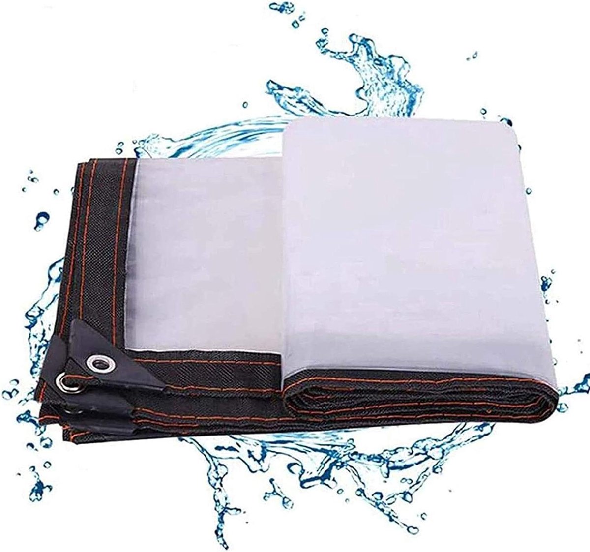 Waterdicht Zeil - Doorzichtig Doek - Bescherming Buiten - Versterkte Zoom - 1x5m - Transparant