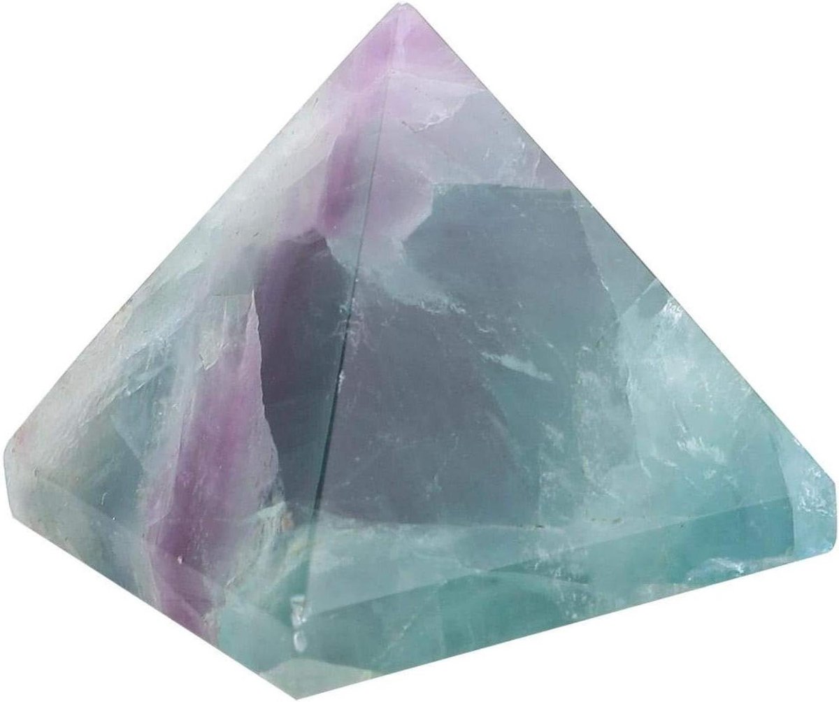 Kristallen Piramide - Energiepiramide Decoratie - Meditatie en Balans - Natuurlijke Kristalvorm - 3 cm Basis - Paars