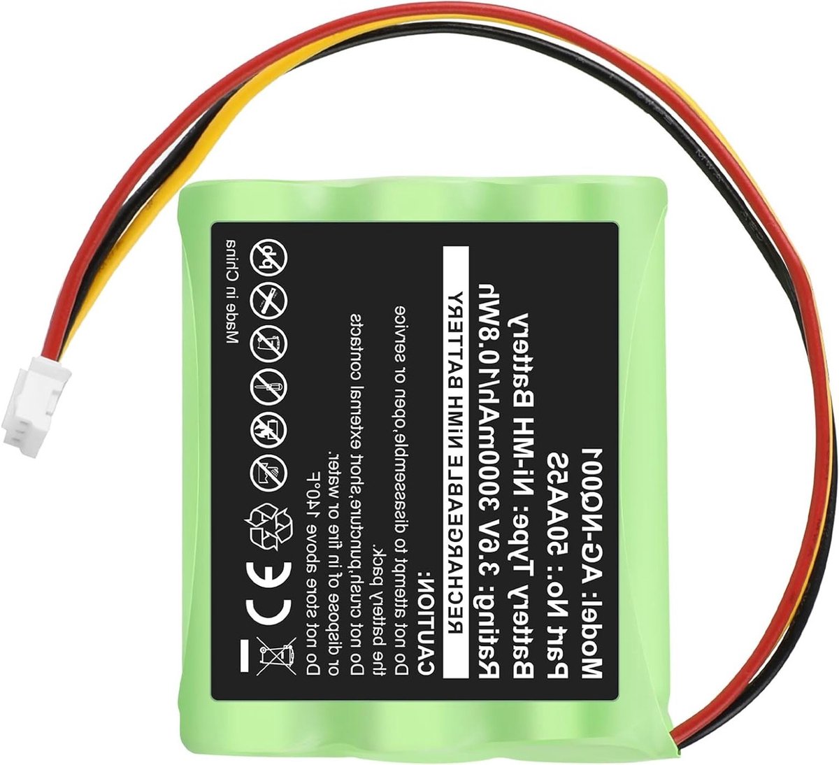 3000 mAh Vervangingsbatterij voor Toniebox - Geschikt voor Tonies Musicbox, 3.0 Ah, 3.6 V, NiMH Energiebesparend en Duurzaam