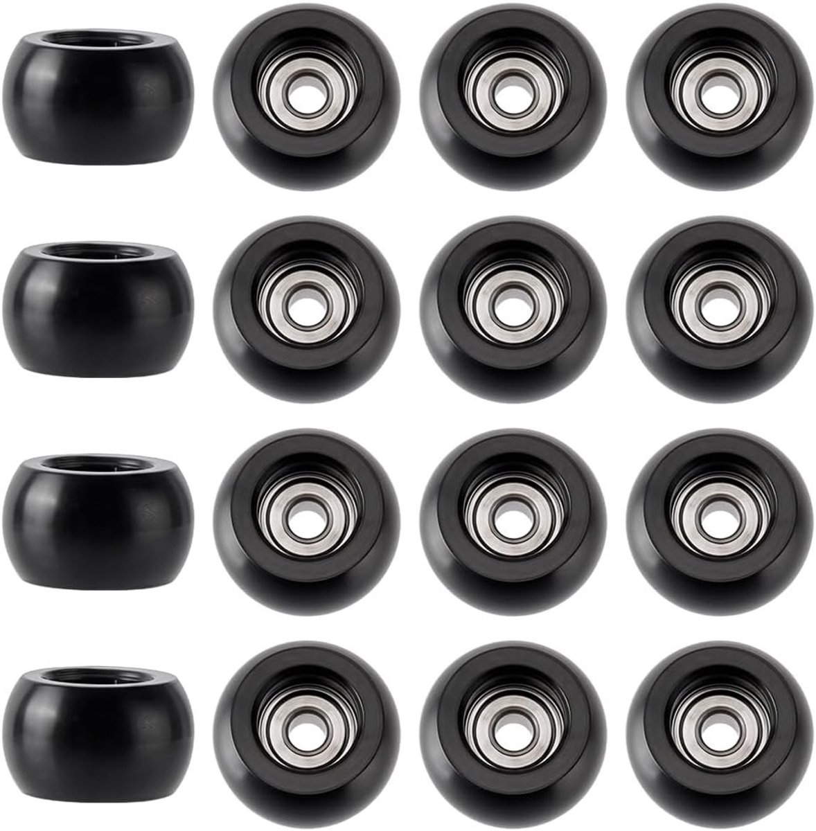 Vingerboardwielen 16 stuks 7 5 x 4 5 mm ideaal voor binnen en buiten geschikt voor beginners en professionals vingerboarden skateboarding sportaccessoires