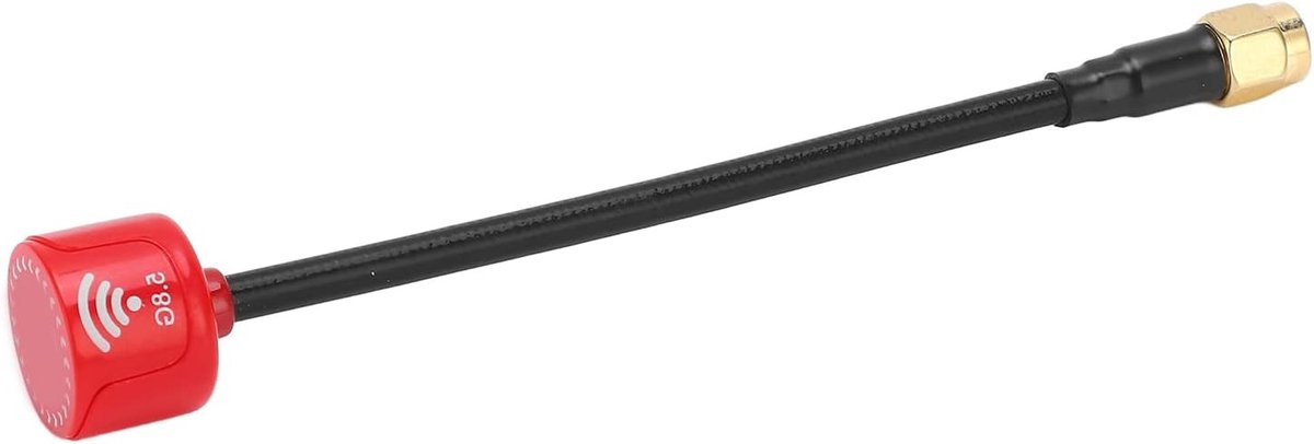 2.5 Dbi Antenne voor RC-FPV Drone, 98% Impactbestendigheid, RHCP Ontwerp, Hoge Stralingsefficiëntie, Duurzaam ABS Materiaal, Rood