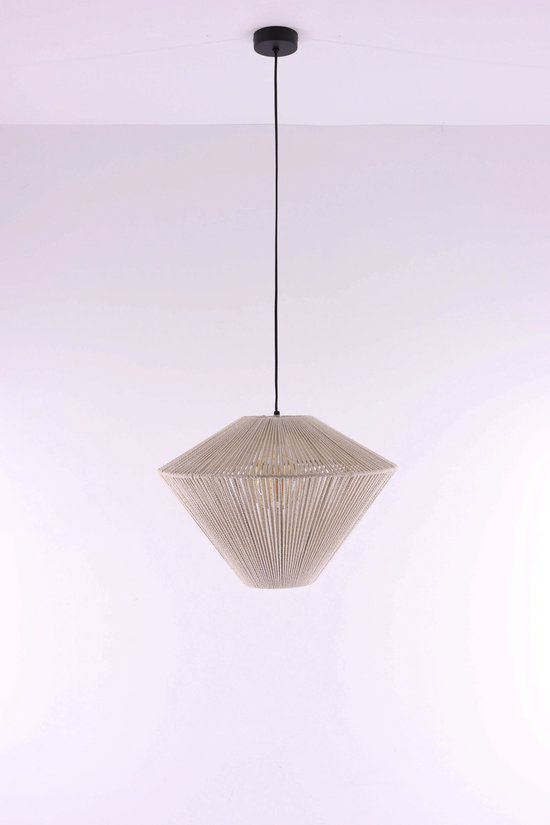 Light & Living Hanglamp Felida - Crème - Ø53cm - Modern - Hanglampen Eetkamer, Slaapkamer, Woonkamer