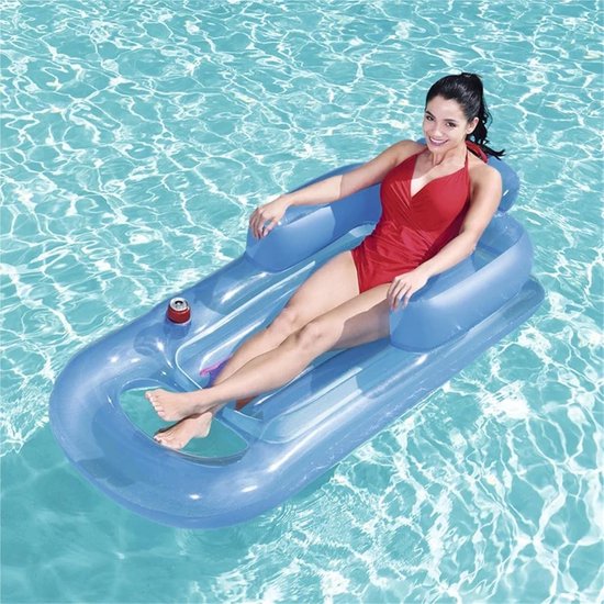 Matelas Gonflable Piscine, Flottantes Hamac Jouet pour Adulte, avec Pompe, Bouee Piscine Matelas Gonflable, Fauteuils Flottants avec Dossiers Confortables, pour Été, Vacances Et Plage