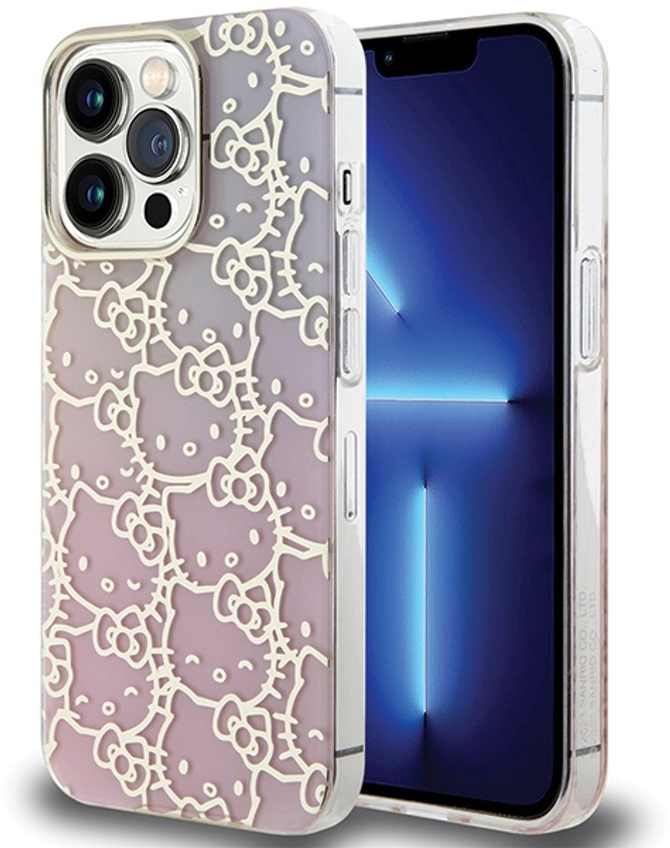 Hello Kitty Gradient - iPhone 15 Pro Max Beschermhoes - Roze - Uniek Ontwerp