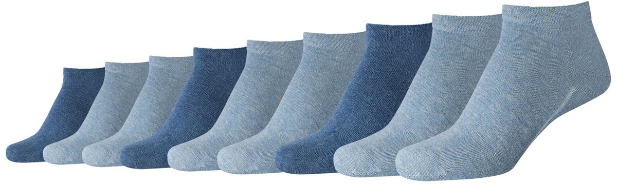 camano, Sokken set 9-pack sneakersokken, sokken, ondergoed, comfortabel, vormvast, robuust, duurzaam, sportief, casual, nonchalant.