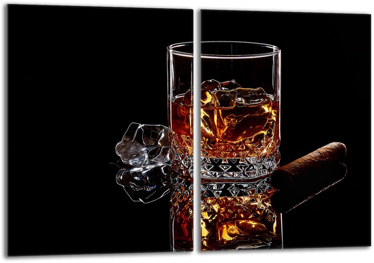 TMK ArtDeko Serie - Glazen Beschermplaat - 40x52 - Whisky
