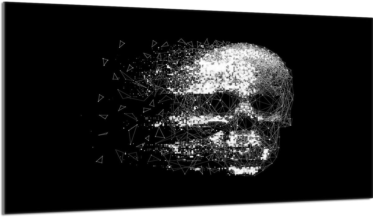 TMK ArtDeko Serie - Snijplank - Czaszka - 90x52 cm - Glas
