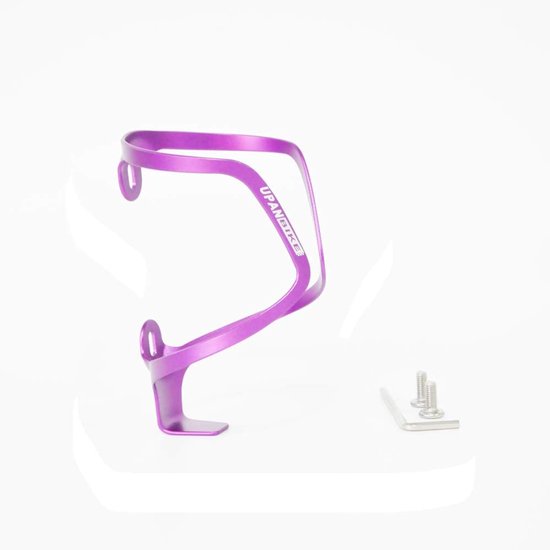 Fiets Flessenhouder - Bidonhouder Fiets - Drank Meenemen - Lichtgewicht Aluminium - Standaard Flessen - Paars — afbeelding 5