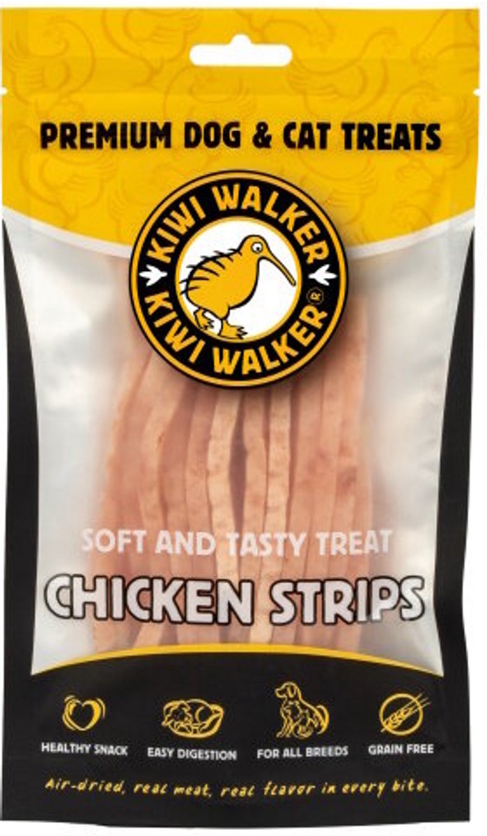 Kiwi Walker Air-Dried Chicken Strips 100 gram