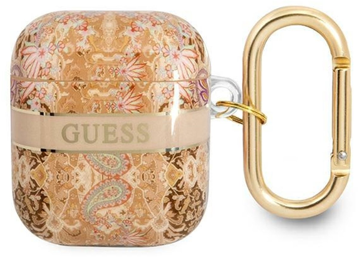 Guess - GUA2HHFLD - AirPods cover goud/goud Paisley Strap Collection