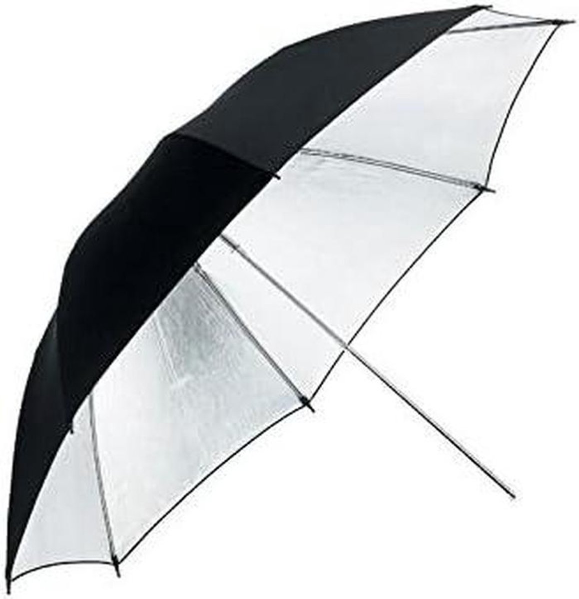 Paraplu verzilverd - Reflector paraplu - Studio belichting - Grote diameter - 105 cm - Zilver