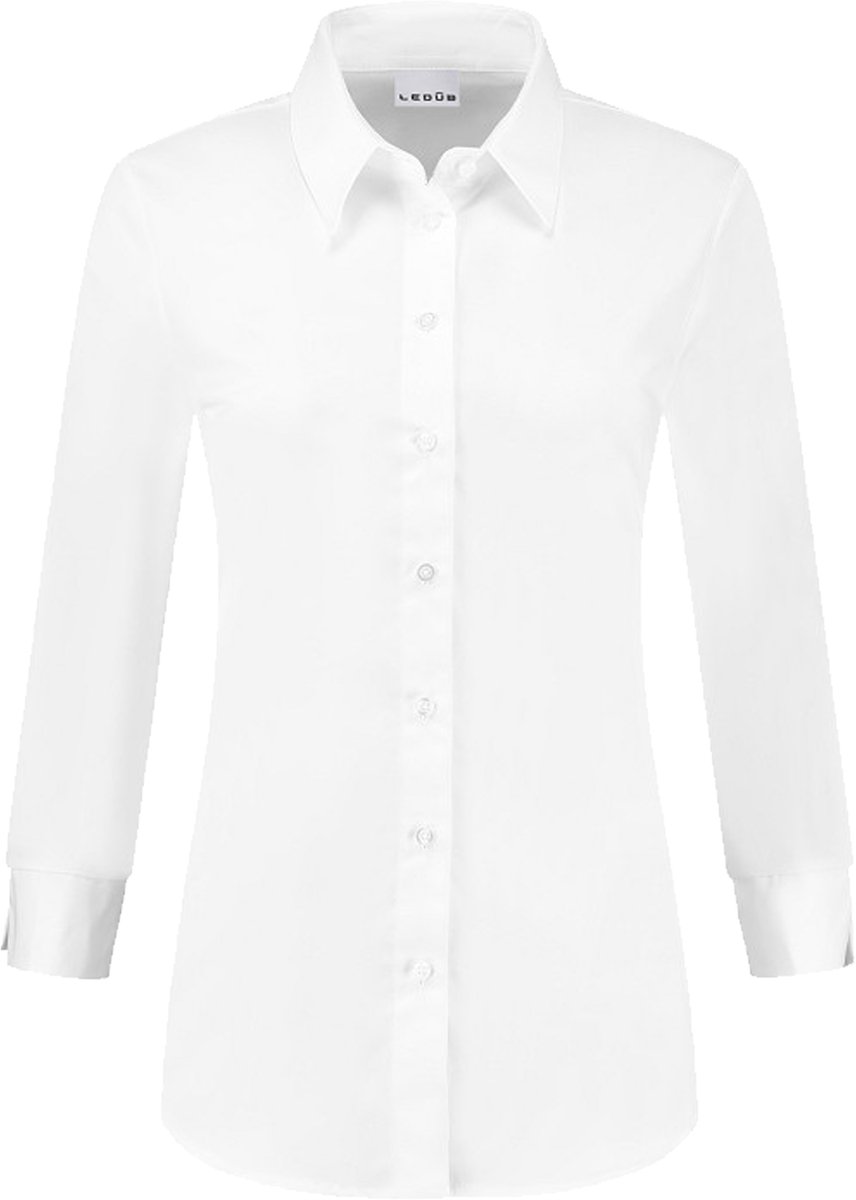 Ledub dames blouse Lisa - popeline - wit