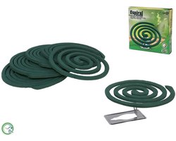 Citronella Spiralen 8 Stuks met Houder - Anti-Muggen - 11 cm