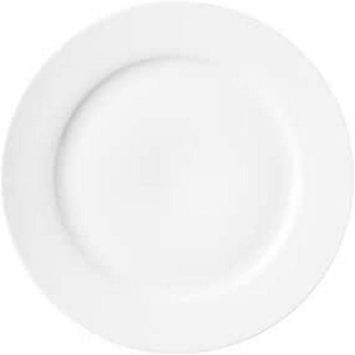 Zijplaat - Dinerbord Klein - Keuken Gebruik - Verglaasd Porselein - 19 cm - Wit
