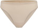 Beige high-waisted slip met FALKE logo op de tailleband.