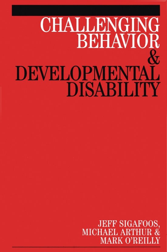Challenging Behaviour and Developmental Disability - cover
