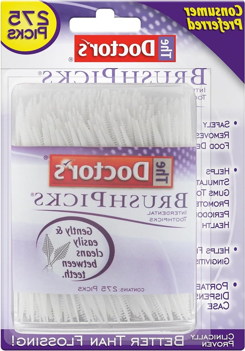 Interdentale tandenstokers - Tandenstokers met borstel - Mondhygiëne verbeteren - Reisvriendelijke houder - 275 stuks - Wit