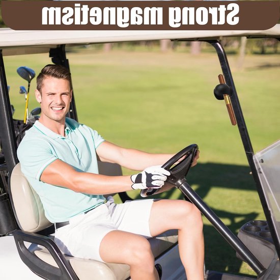 Klein Draagbare Magnetische Houder voor Golfkar, Siliconen Clip Geschikt voor 45-52 Ringen, Ideaal voor Golfen, Vissen en Grillen, Perfect Cadeau voor Golfers — afbeelding 3