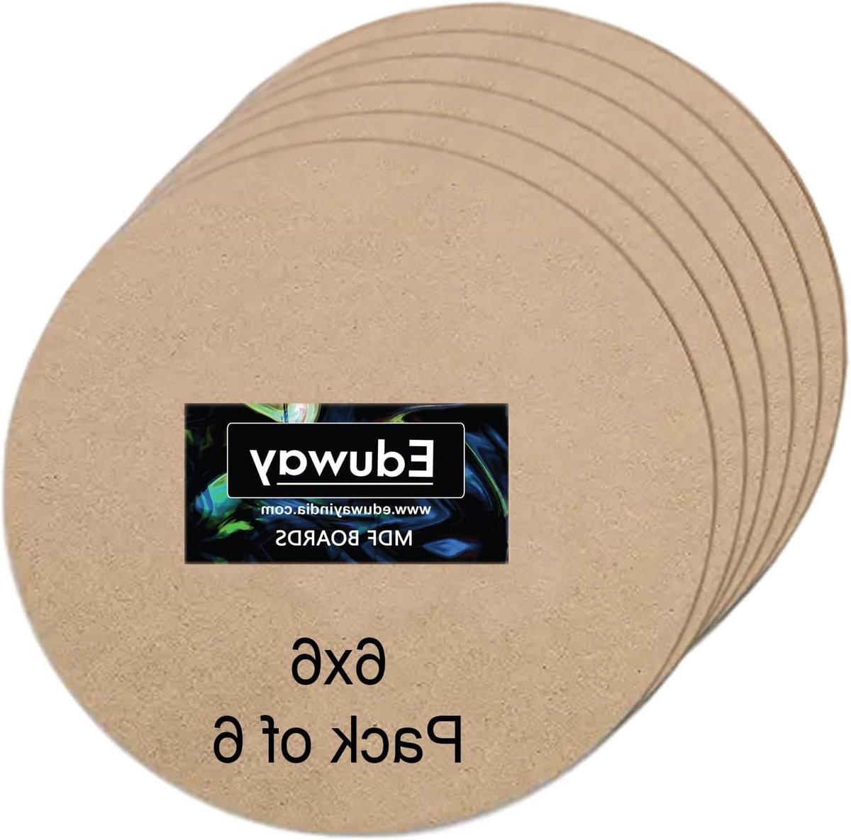 MDF Platen Rond - Houten Cirkels - Hobby Projecten - Gladde Afwerking - 15 cm - Onbehandeld