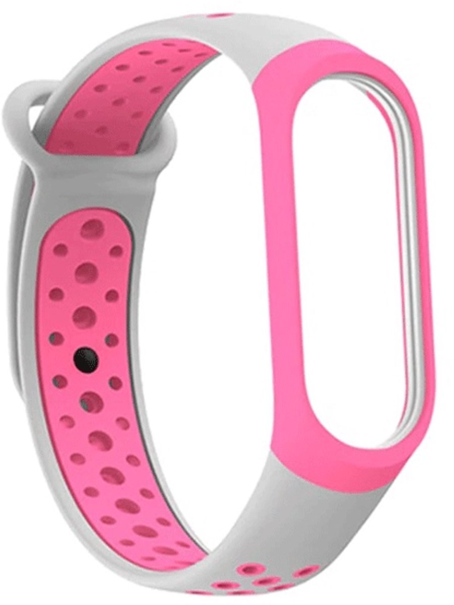 Beline Design Serie - Smartwatchbandje - Różowy - Szary - Comfortabel