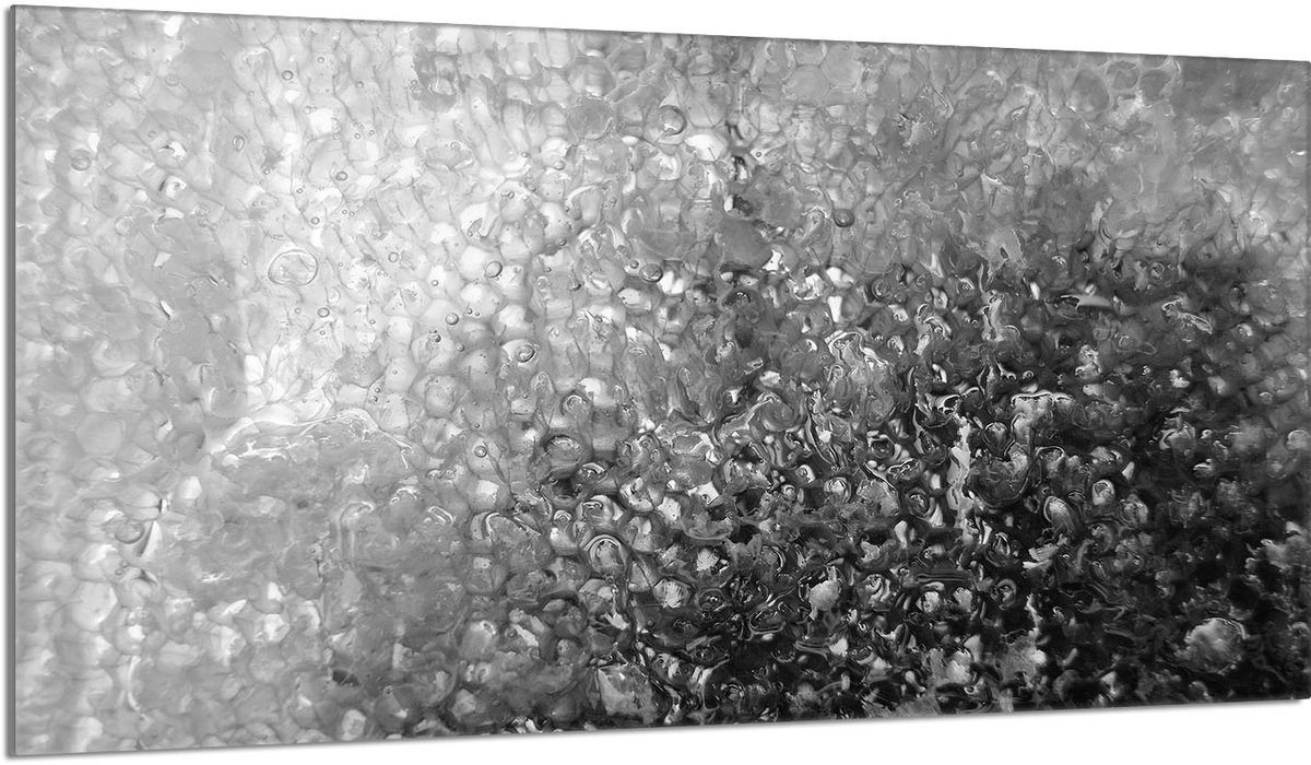 TMK ArtDeko - Glazen Beschermplaat - 90x52 cm - Krople - Veilig en Duurzaam
