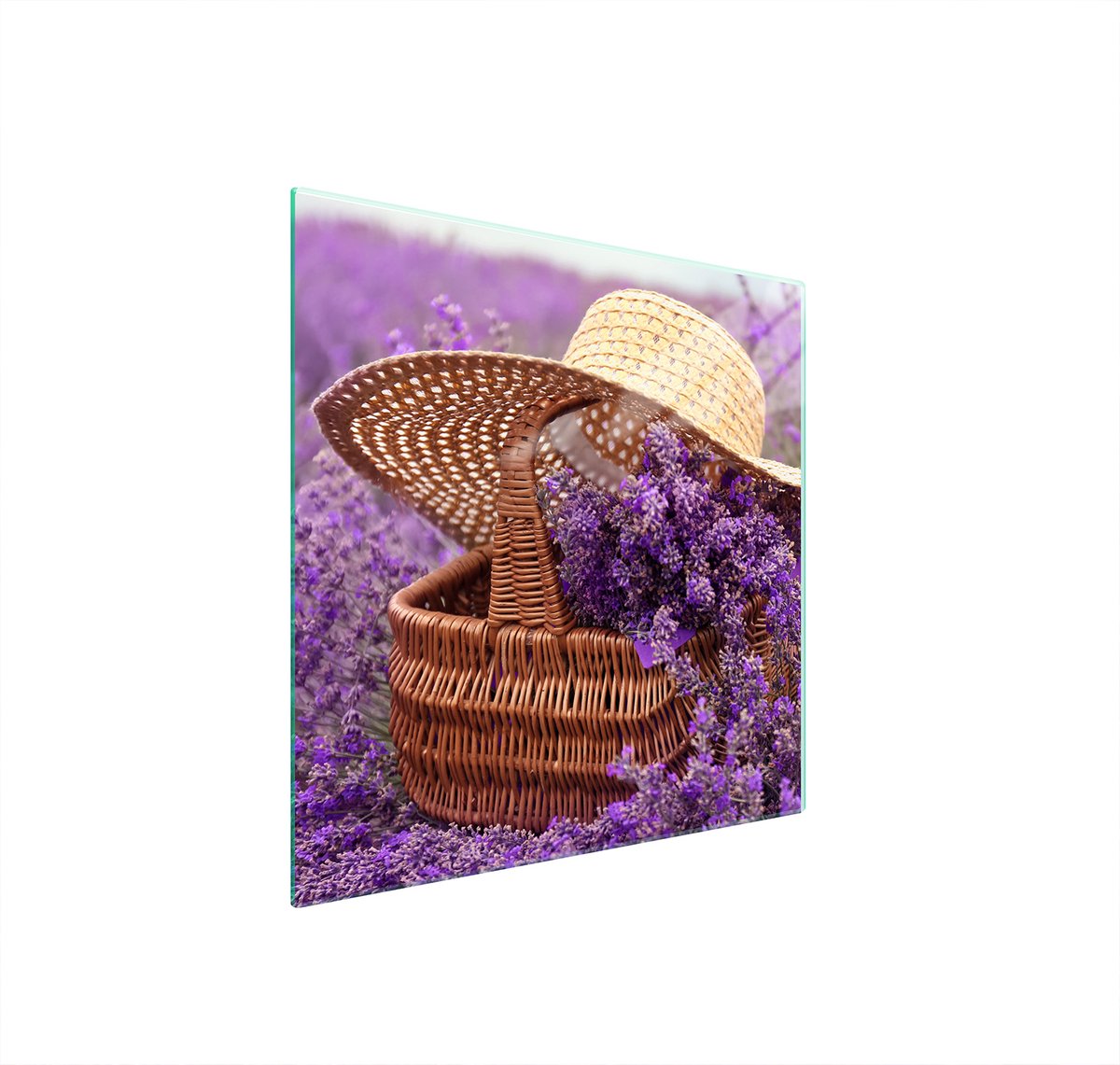 TMK ArtDeko - Snijplank - Glas - 50x52 cm - Lawenda