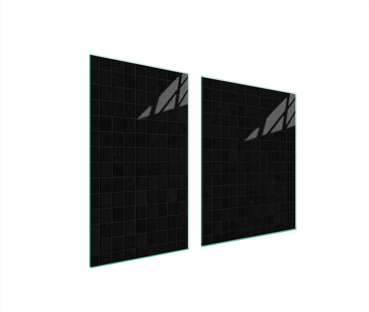 TMK ArtDeko Serie - Snijplank - 100x52 cm - Zwart - Glas
