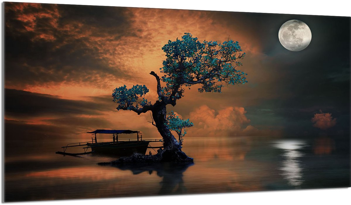 TMK ArtDeko Serie - Snijplank - Glas - 90x52 cm - Motief Drzewo